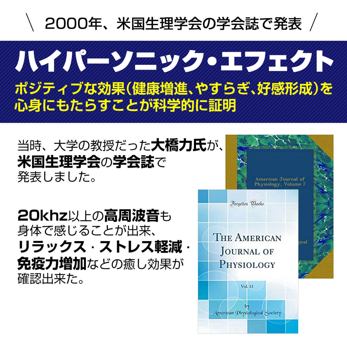 米国生理学会の学会誌でも効果を証明